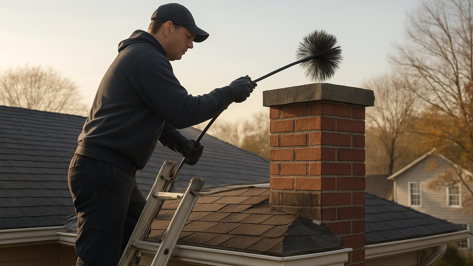 Practical chimney sweep & inspection in Darien